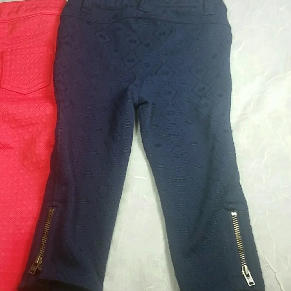 Oshkosh pants knit 2 pair bundle blue red